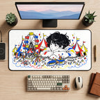 Anime Boy Circus Daydream desk mat — product mockup 2