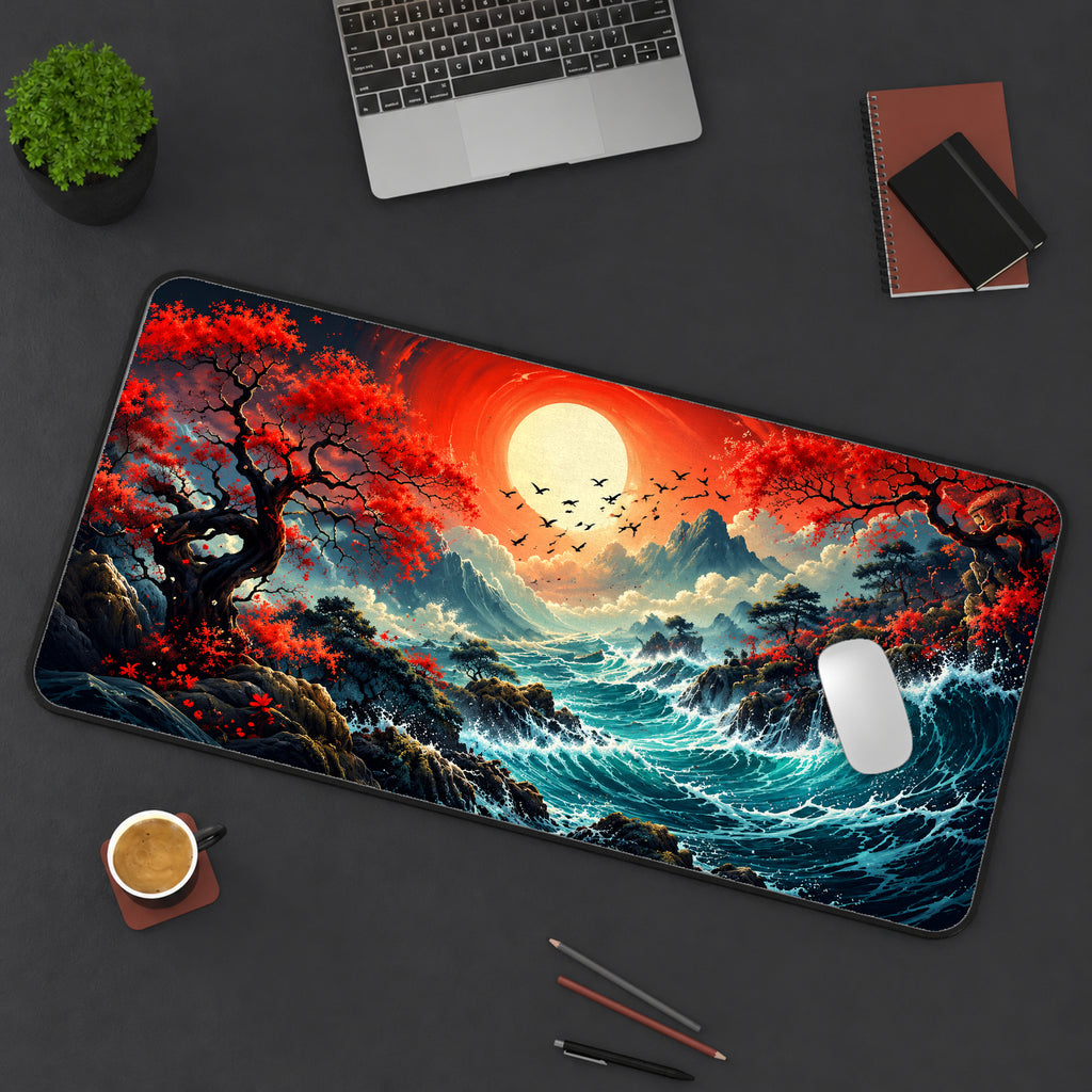 Moonlit Ocean Passage Desk Mat — product mockup 3