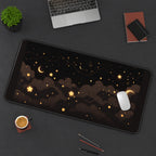 Gold Moons and Drifting Stars desk mat — product mockup 3