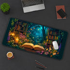 Enchanted Library Forest Portal desk mat — product mockup 3
