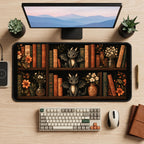 Baby Dragons in a Book Nook desk mat — product mockup 2