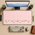Pink Bow Ghost Parade desk mat — product mockup 2