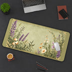 Wildflowers on Pale Sage desk mat — product mockup 3