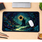 Hooded Druid at a Dark Portal desk mat — product mockup 1
