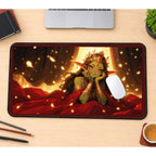 Goblin Princess in Warm Firelight desk mat — product mockup 1