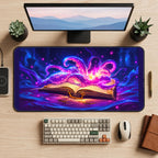 Glowing Tentacles from a Spellbook desk mat — product mockup 2