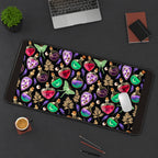 Jewel Toned Love Potion Pattern desk mat — product mockup 3
