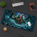 Winged Tentacled Sea Entity desk mat — product mockup 3