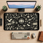 Tabletop Fantasy Symbol Pattern desk mat — product mockup 2
