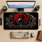 Plague Doctor and Ravens desk mat — product mockup 2