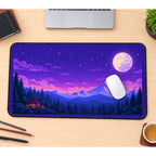 Pixel Mountain Moonrise desk mat — product mockup 1