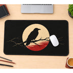 Raven on a Bare Branch desk mat — product mockup 1