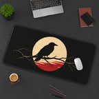 Raven on a Bare Branch desk mat — product mockup 3