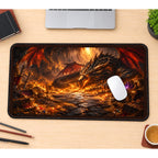 Dragon and Golden Hoard desk mat — product mockup 1