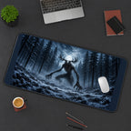 Antlered Forest Monster desk mat — product mockup 3