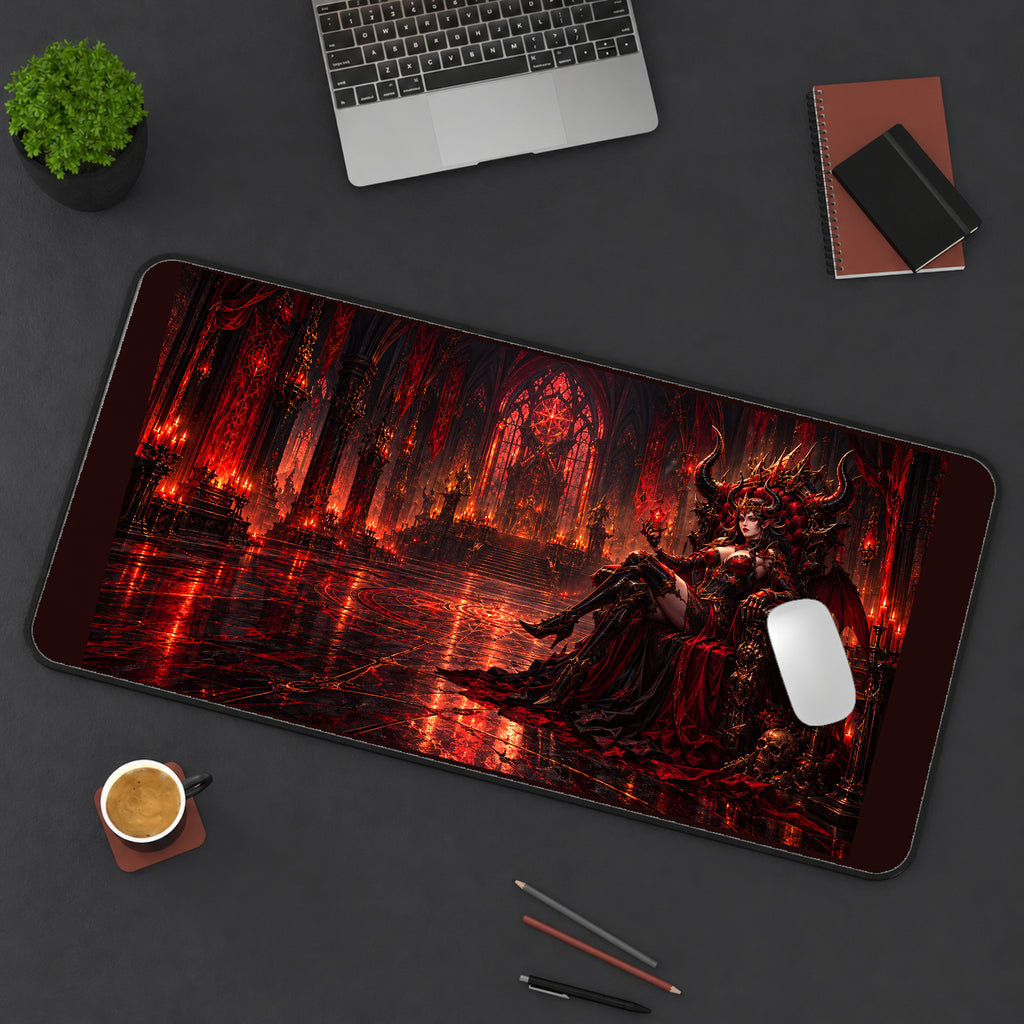 Crimson Vampire Throne desk mat — product mockup 3