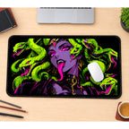 Neon Serpent Gorgon desk mat — product mockup 1