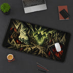Shattered City and Sea Monster desk mat — product mockup 3