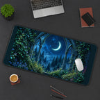 Moonlit Forest through an Arch desk mat — product mockup 3