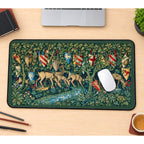 Medieval Deer and Heraldry desk mat — product mockup 1