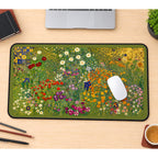 Colorful Meadow in Bloom desk mat — product mockup 1