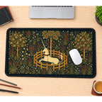 Unicorn in a Flowering Garden desk mat — product mockup 1