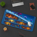 Snowy Mountain Workshop Cutaway desk mat — product mockup 3