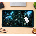 Fireflies beyond a Night Window desk mat — product mockup 1