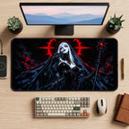 Dark Nun with a Scarlet Halo desk mat — product mockup 2