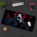 Dark Nun with a Scarlet Halo desk mat — product mockup 3