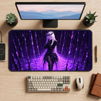 Purple Thorn Queen desk mat — product mockup 2