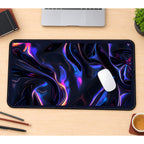 Purple and Blue Liquid Folds desk mat — product mockup 1