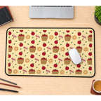 Apple Baskets and Orchard Leaves desk mat — product mockup 1