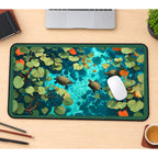 Turtles in Clear Blue Water desk mat — product mockup 1