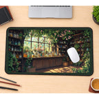 Forest Apothecary in Sunlight desk mat — product mockup 1