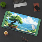 Bonsai overlooking Green Mountains desk mat — product mockup 3