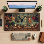 Norse Witchcraft Cabinet desk mat — product mockup 2