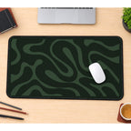 Soft Green Winding Lines desk mat — product mockup 1
