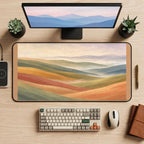 Sage and Amber Rolling Hills desk mat — product mockup 2