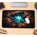 Turquoise Crystal Cavern desk mat — product mockup 1