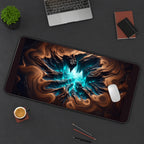 Turquoise Crystal Cavern desk mat — product mockup 3
