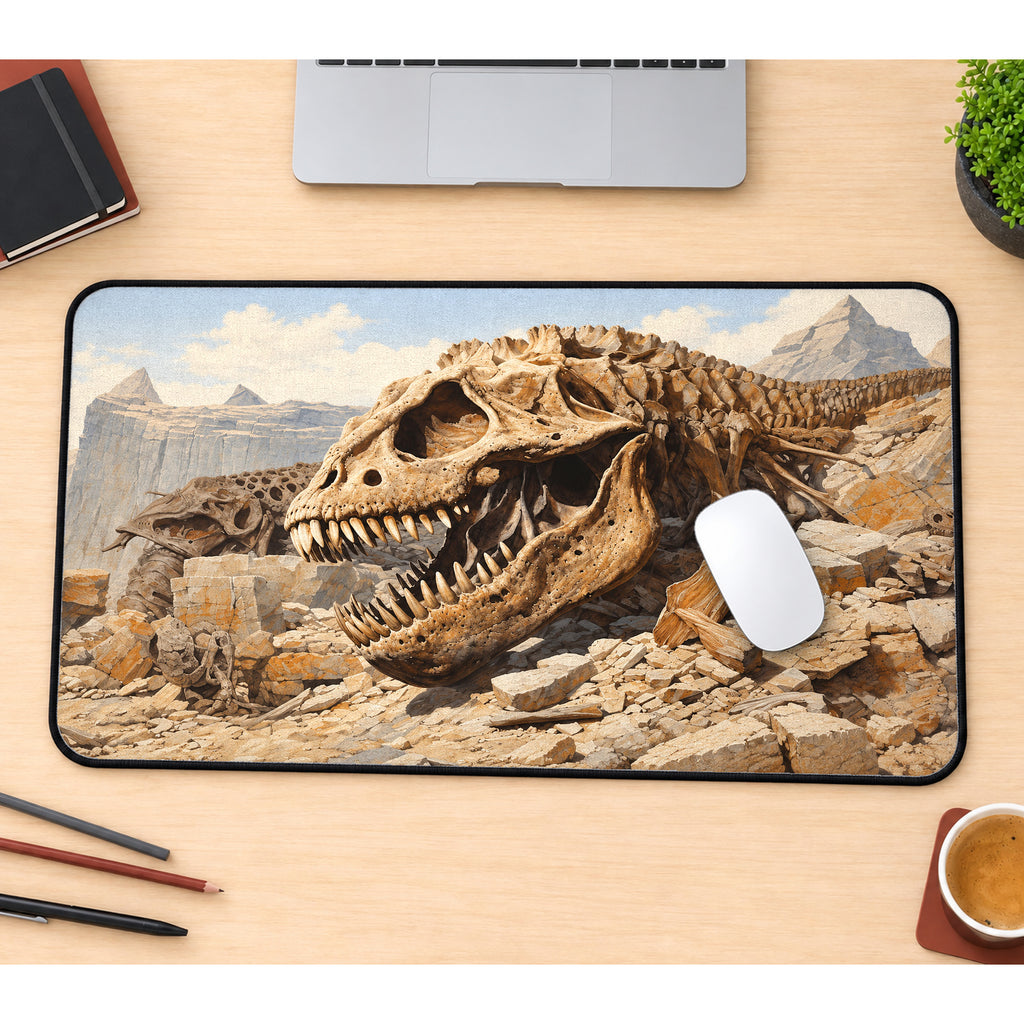 Dinosaur Fossil Discovery Desk Mat — product mockup 1