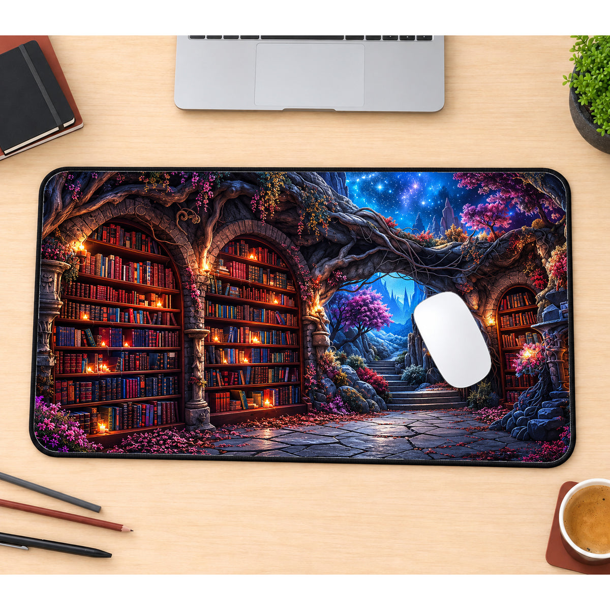 Enchanted Tree Archive Desk Mat — product mockup 1