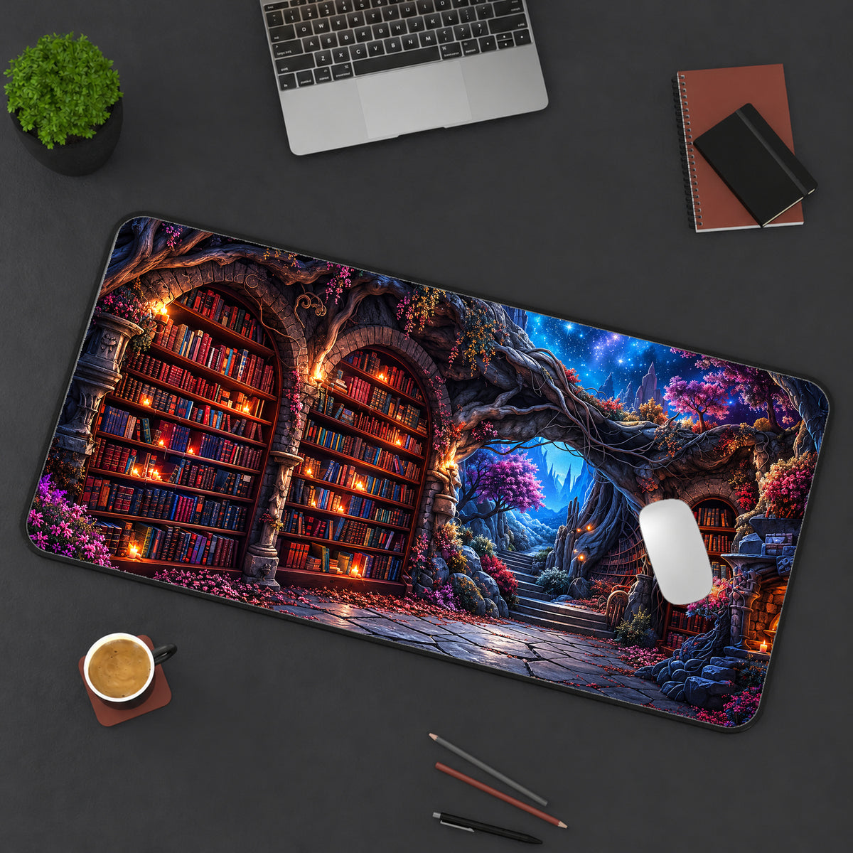 Enchanted Tree Archive Desk Mat — product mockup 3