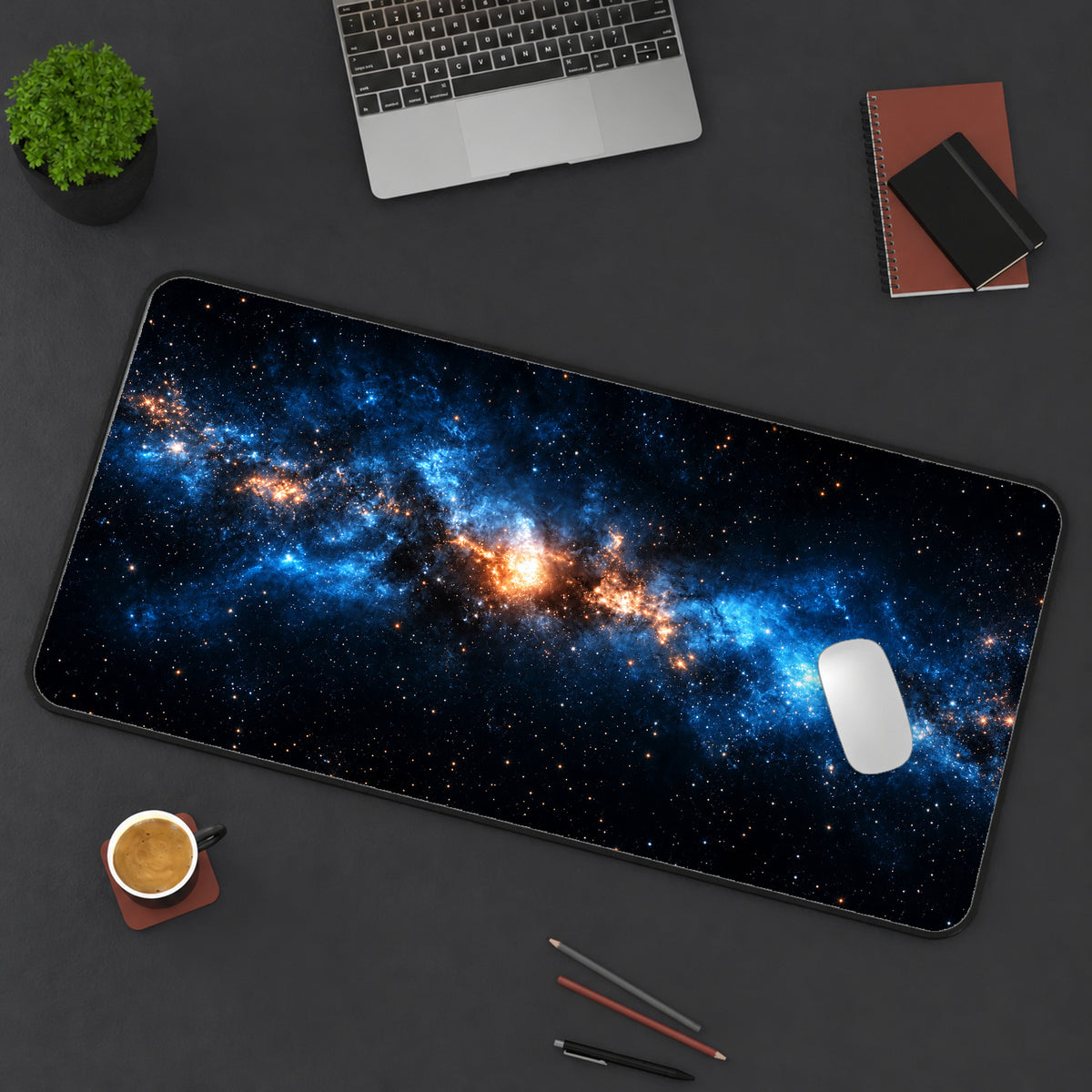 Quiet Deep Space Desk Mat — product mockup 3