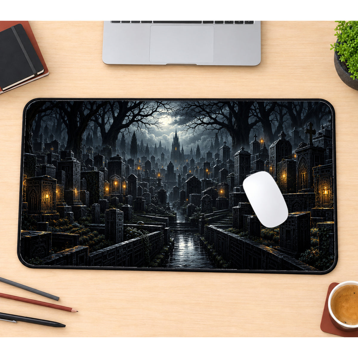Forgotten Graveyard Desk Mat — product mockup 1