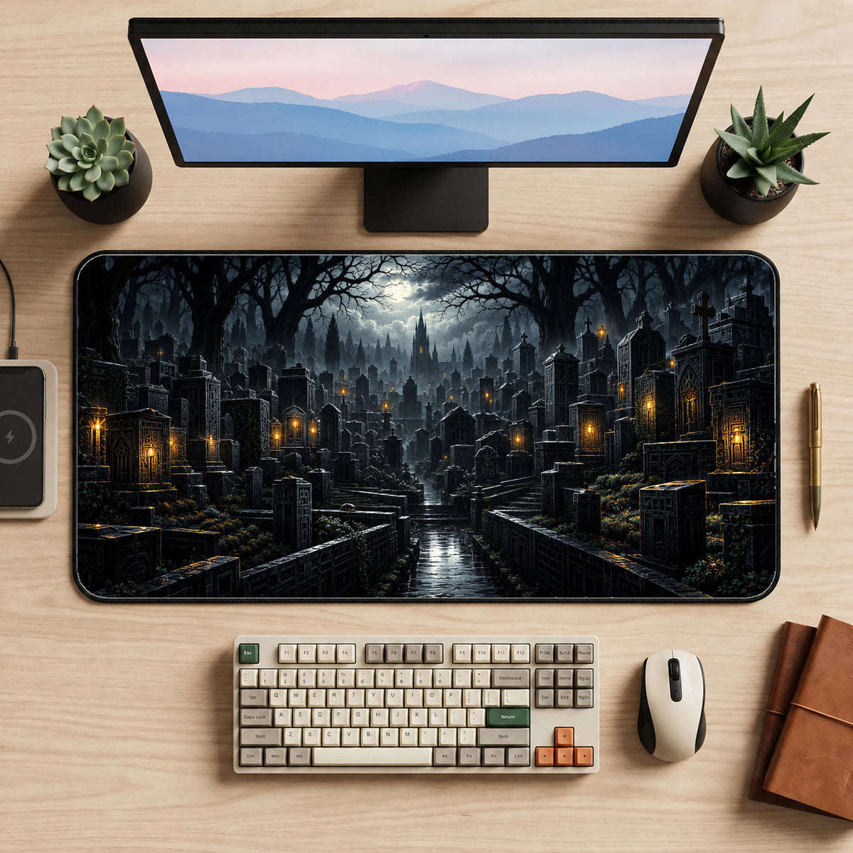 Forgotten Graveyard Desk Mat — product mockup 2