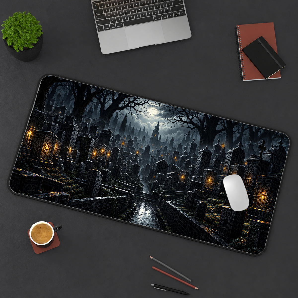 Forgotten Graveyard Desk Mat — product mockup 3