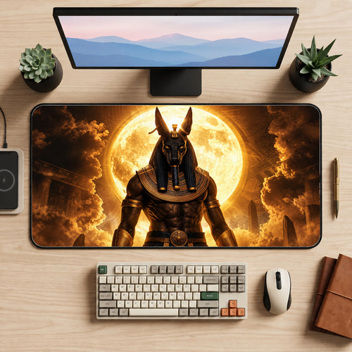 Ancient Egyptian Guardian Desk Mat — product mockup 2