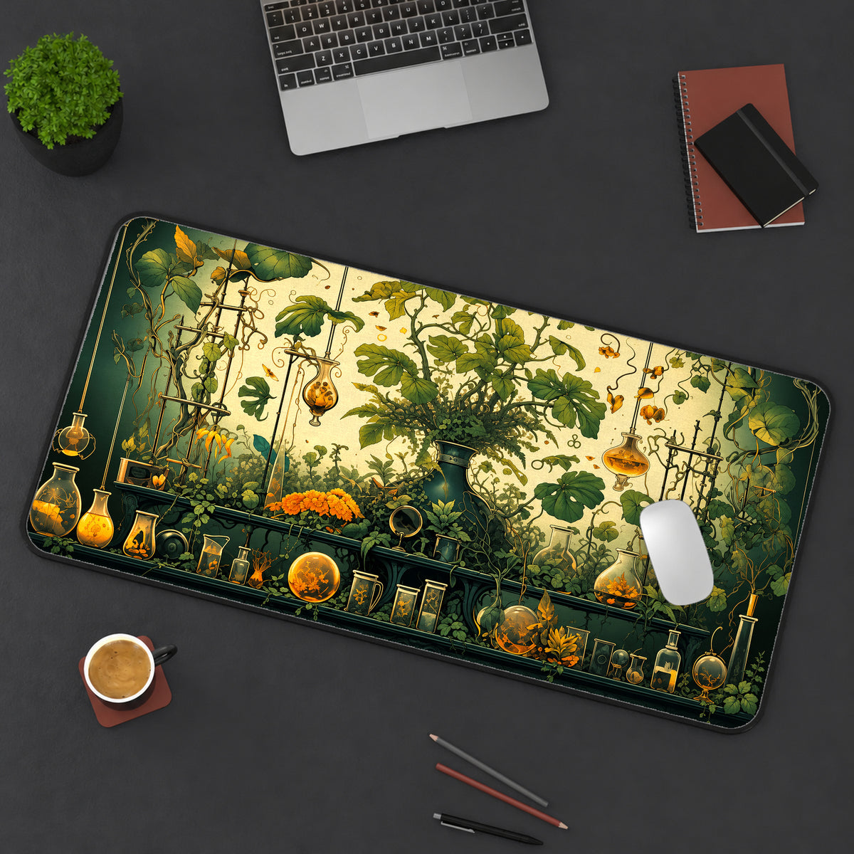 Botanical Potions Studio Desk Mat — product mockup 3